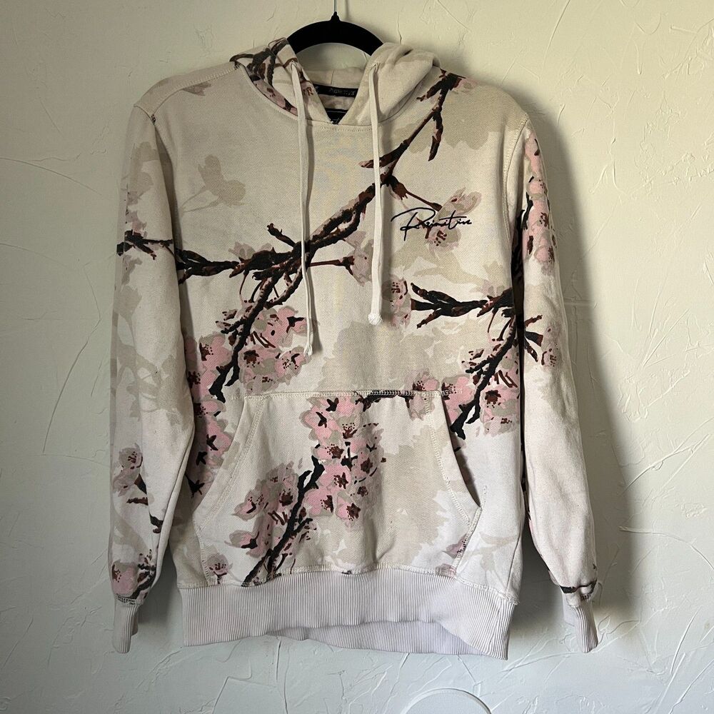 Primitive Skateboarding Cherry Blossom Hoodie Floral Graphic Sweatshirt M Skater